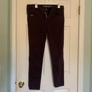 American Eagle AEO dark purple jegging; size 14 regular
